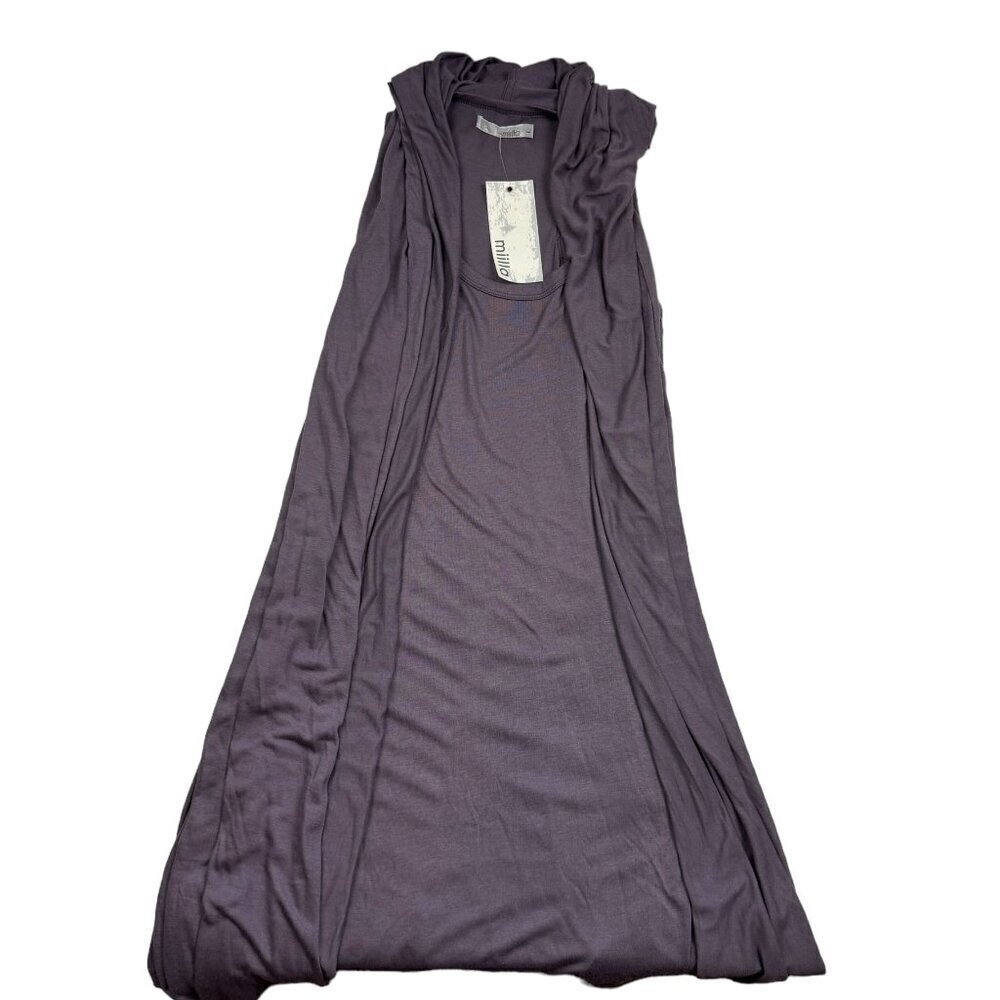 Miilla Clothing Minimalist Sleeveless Dress/Tunic With Hood Women's Size Large